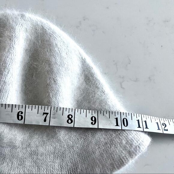 Rabbit Hair Wool Blend Ecru Bucket Hat size 16 - Picture 4 of 5